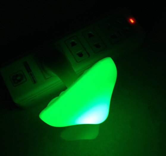 LED Night Light Mushroom Wall Socket Lamp EU US Plug Warm White Light-control Sensor Bedroom Light Home Decoration - Image 5