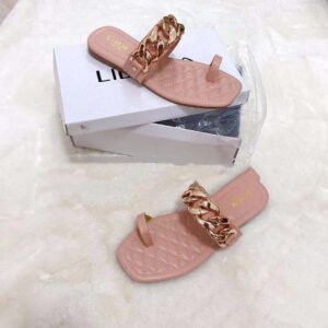Fashion Rhinestone Slippers Daily Solid Color Flat Heel